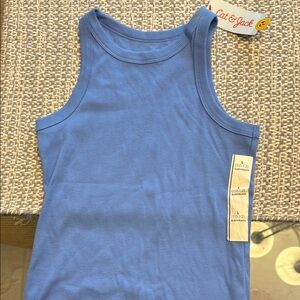 Cat & Jack Blue Tank Top Crew Neck Knit